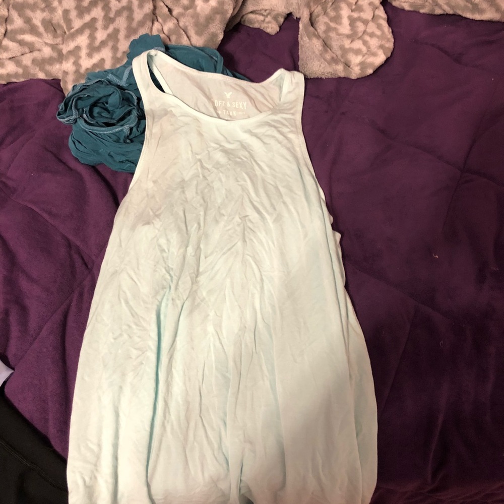 Very Light Blue Tank Soft and Sexy Collection AEO